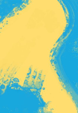 Soyut Mavi Sarı Boya Ukrayna tarzı arka plan. Ukrayna renk tasarım afişi ögesi. Vektör illüstrasyonu