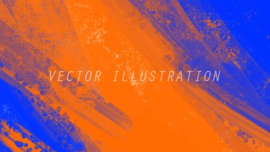 Soyut Mavi Turuncu Pembe Arkaplan. Pankart unsuru tasarla. Vektör illüstrasyonu