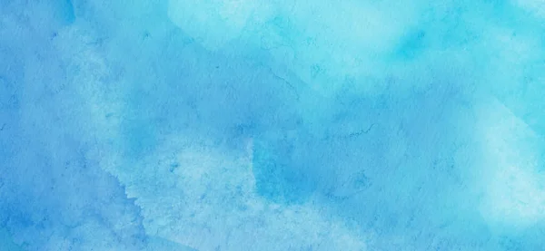 Abstract Blauwe Aquarelverf Achtergrond Ontwerp Banner Element Vectorillustratie — Stockvector