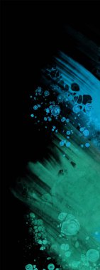 Siyahın modern mavi akış arkaplanı. Renk pankartı şeklinde sıvı. Tasarım projen için sanat tasarımı. Vektör illüstrasyonu.