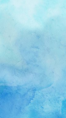 Soyut mavi suluboya arka plan. Pankart unsuru tasarla. Vektör illüstrasyonu