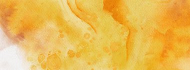 Soyut altın sarısı suluboya arka plan. Pankart unsuru tasarla. Vektör illüstrasyonu