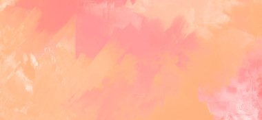 Soyut Pembe Mercan Turuncu Boya Arkaplanı. Pankart unsuru tasarla. Vektör illüstrasyonu