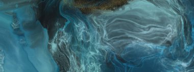 Soyut deniz duvarı sanat vektörü arka planı. İç mekan için deniz soyut dekorasyonu, el ilanları, poster, kapak, afiş. Modern el çizimi. Vektör illüstrasyonu.