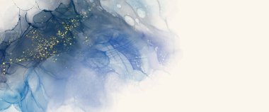 Kağıt üzerinde mermer sıvı mürekkep resimlerinin lüks turuncu arkaplanı. Orijinal suluboya alkol boyası. Vektör illüstrasyonu.