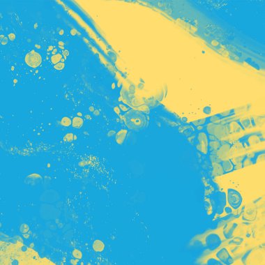 Soyut Mavi Sarı Boya Ukrayna tarzı arka plan. Ukrayna renk tasarım afişi ögesi. Vektör illüstrasyonu