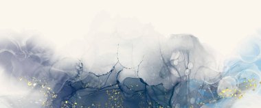 Kağıt üzerinde mermer sıvı mürekkep resimlerinin lüks turuncu arkaplanı. Orijinal suluboya alkol boyası. Vektör illüstrasyonu.