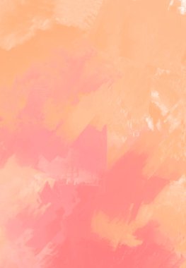 Soyut Pembe Mercan Turuncu Boya Arkaplanı. Pankart unsuru tasarla. Vektör illüstrasyonu