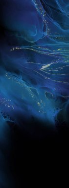 Renkli fırça elementleri olan zarif bir afiş tasarımı. Soyut dekorasyon. Vektör illüstrasyonu.