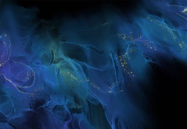 Renkli fırça elementleri olan zarif bir afiş tasarımı. Soyut dekorasyon. Vektör illüstrasyonu.