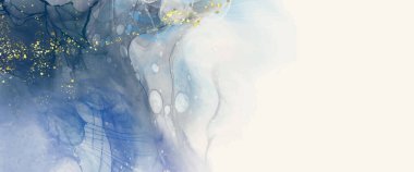 Kağıt üzerinde mermer sıvı mürekkep resimlerinin lüks turuncu arkaplanı. Orijinal suluboya alkol boyası. Vektör illüstrasyonu.