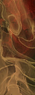 Renkli fırça elementleri olan zarif bir afiş tasarımı. Soyut dekorasyon. Vektör illüstrasyonu.