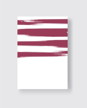 Grunge efektli soyut mürekkep fırçası afişleri. Vektör illüstrasyonu