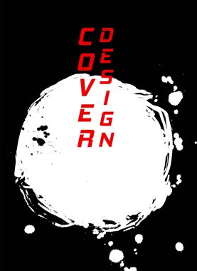 Kırmızı ve siyah soyut arkaplan ve mürekkep fırçası. Japon tarzı kompozisyon. Duvar kağıdı, içerisi, broşür kapağı, poster, afiş, broşür için agresif fütürist dinamik arkaplan.