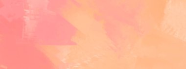 Soyut Pembe Mercan Turuncu Boya Arkaplanı. Pankart unsuru tasarla. Vektör illüstrasyonu