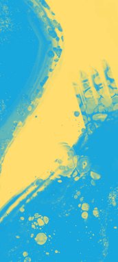 Soyut Mavi Sarı Boya Ukrayna tarzı arka plan. Ukrayna renk tasarım afişi ögesi. Vektör illüstrasyonu