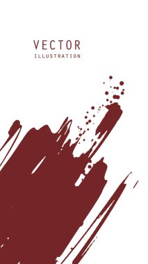 Grunge efektli soyut mürekkep fırçası afişleri. Japon tarzı. Vektör illüstrasyonu