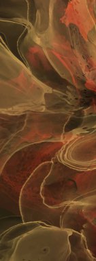 Renkli fırça elementleri olan zarif bir afiş tasarımı. Soyut dekorasyon. Vektör illüstrasyonu.