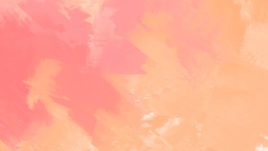 Soyut Pembe Mercan Turuncu Boya Arkaplanı. Pankart unsuru tasarla. Vektör illüstrasyonu