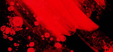 Siyah kırmızı fırça darbesi. JDesign elemanı. Grunge lekelerinin vektör çizimi. Vektör fırçaları resimleme.