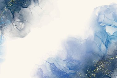 Kağıt üzerinde mermer sıvı mürekkep resimlerinin lüks turuncu arkaplanı. Orijinal suluboya alkol boyası. Vektör illüstrasyonu.