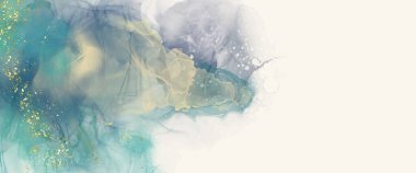 Kağıt üzerinde mermer sıvı mürekkep resimlerinin lüks turuncu arkaplanı. Orijinal suluboya alkol boyası. Vektör illüstrasyonu.