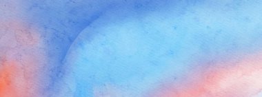 Soyut mavi suluboya boya arka plan. Pankart unsuru tasarla. Vektör illüstrasyonu