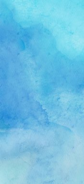 Soyut mavi suluboya arka plan. Pankart unsuru tasarla. Vektör illüstrasyonu