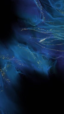 Renkli fırça elementleri olan zarif bir afiş tasarımı. Soyut dekorasyon. Vektör illüstrasyonu.