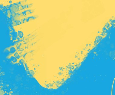 Soyut Mavi Sarı Boya Ukrayna tarzı arka plan. Ukrayna renk tasarım afişi ögesi. Vektör illüstrasyonu