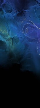 Renkli fırça elementleri olan zarif bir afiş tasarımı. Soyut dekorasyon. Vektör illüstrasyonu.