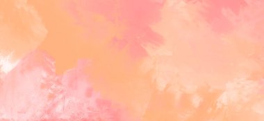 Soyut Pembe Mercan Turuncu Boya Arkaplanı. Pankart unsuru tasarla. Vektör illüstrasyonu