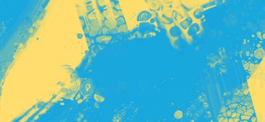 Soyut Mavi Sarı Boya Ukrayna tarzı arka plan. Ukrayna renk tasarım afişi ögesi. Vektör illüstrasyonu