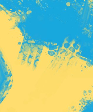 Soyut Mavi Sarı Boya Ukrayna tarzı arka plan. Ukrayna renk tasarım afişi ögesi. Vektör illüstrasyonu