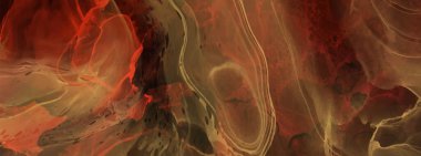 Renkli fırça elementleri olan zarif bir afiş tasarımı. Soyut dekorasyon. Vektör illüstrasyonu.