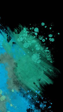 Siyahın modern mavi akış arkaplanı. Renk pankartı şeklinde sıvı. Tasarım projen için sanat tasarımı. Vektör illüstrasyonu.