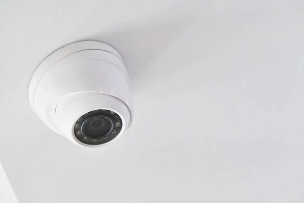 stock image Cctv on white ceiling in modern building