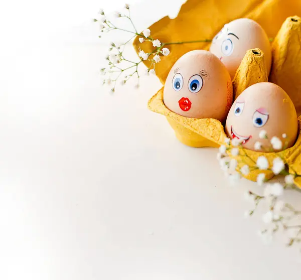 Paskalya Zamanı Süslemeli Paskalya Yumurtaları - Stok İmaj