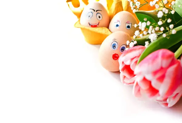 Dekorace Velikonoční Vajíčka Době Velikonoc Stock Snímky