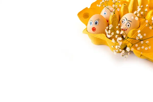 Paskalya Zamanı Süslemeli Paskalya Yumurtaları - Stok İmaj