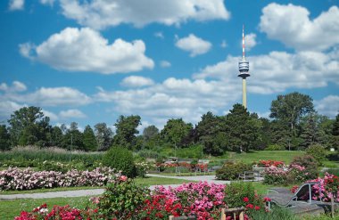 Tv tower in Donaupark Vienna