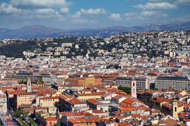 Fransa yaz mevsimi güzel şehir manzarası