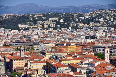 Fransa 'nın güzel şehrinde eski bir kasaba