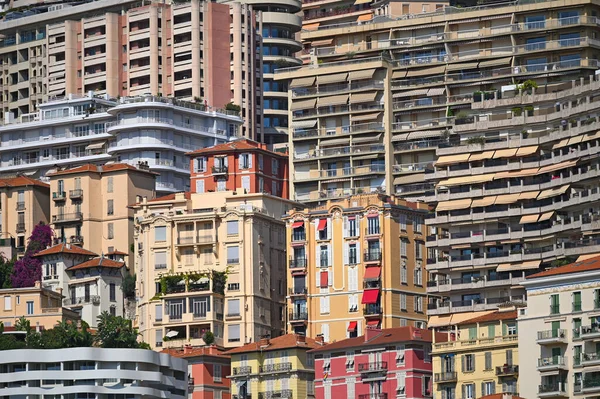 stock image New and old buildings in Monaco cityscape