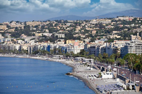 Promenade Des Anglais Nice France Saison Estivale — Photo