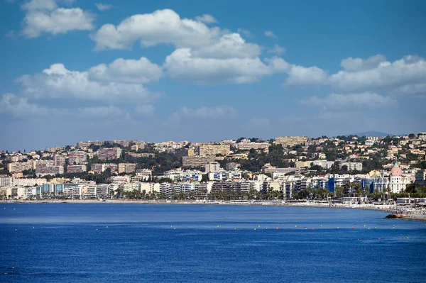 Plaża Nicea Miasto Francja Lecie — Zdjęcie stockowe