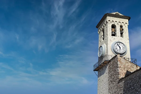 Church Clock Tower Cannes France — Stock Photo, Image