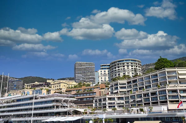 Nové Staré Budovy Monte Carlo Monaco Panorama — Stock fotografie