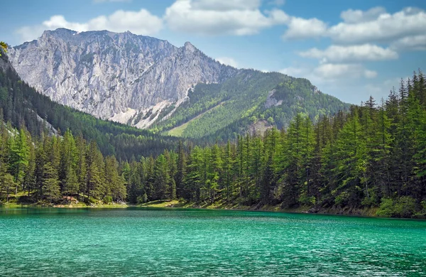 Πράσινη Λίμνη Στη Στυρία Αυστρία Τοπίο — Φωτογραφία Αρχείου
