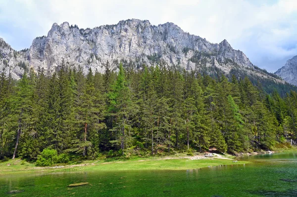 Der Grüne See Und Die Berge Der Steiermark Österreich Landschaft — Stockfoto